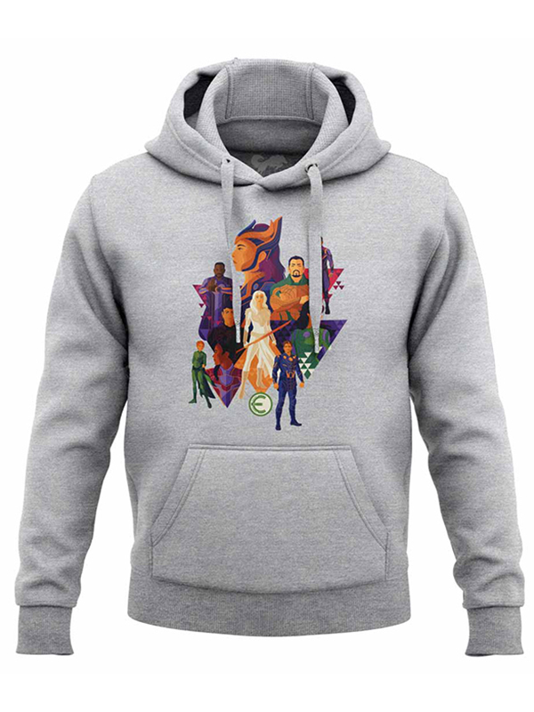 

Redwolf - Eternals: Polygon Art - Marvel Official Hoodie, Heather grey