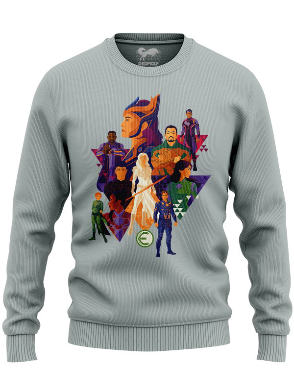 

Redwolf - Eternals: Polygon Art - Marvel Official Pullover, Cement