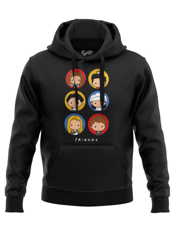 

Redwolf - F.R.I.E.N.D. Chibi - Friends Official Hoodie, Black