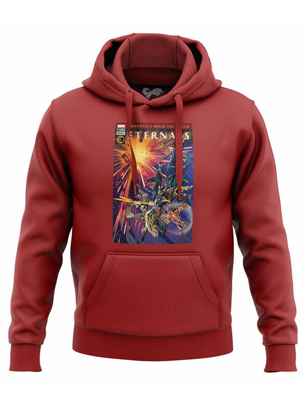 

Redwolf - Immortals Walk The Earth - Marvel Official Hoodie, Red