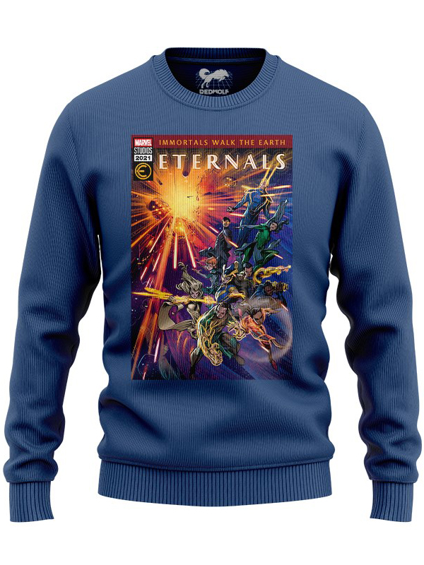 

Redwolf - Immortals Walk The Earth - Marvel Official Pullover, Navy blue