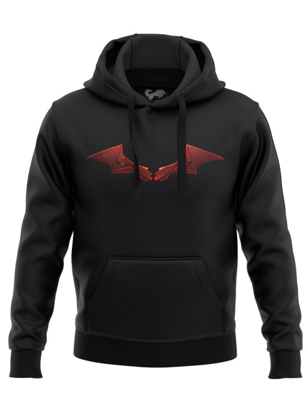 

Redwolf - Mechanical Bat-Logo - Batman Official Hoodie, Black