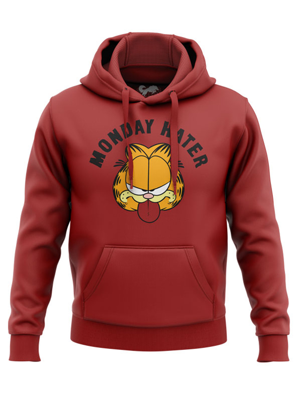 

Redwolf - Monday Hater - Garfield Official Hoodie, Red