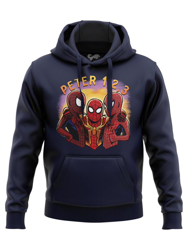 

Redwolf - Peter 1, 2 & 3 - Marvel Official Hoodie, Navy blue