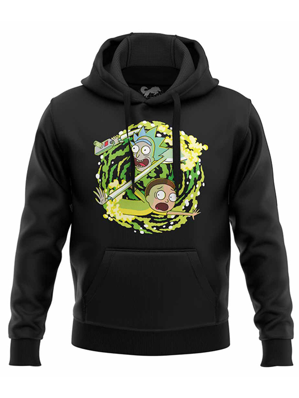 Portal Travel | Rick And Morty Official Hoodie | Redwolf