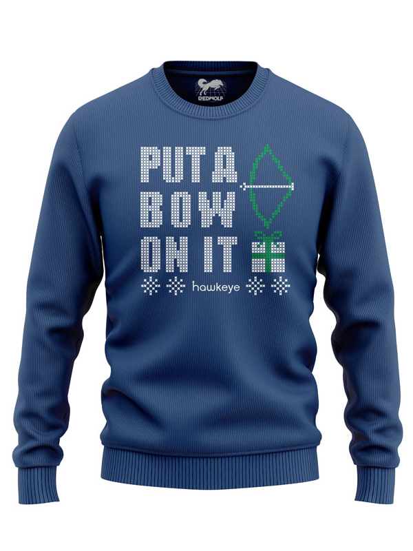 

Redwolf - Put A Bow On It - Marvel Official Pullover, Navy blue