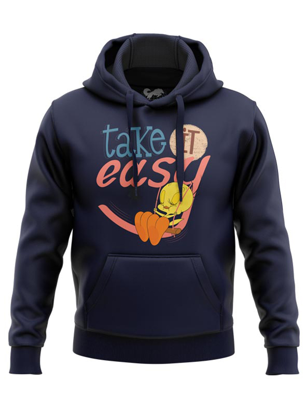 

Redwolf - Take It Easy - Looney Tunes Official Hoodie, Navy blue