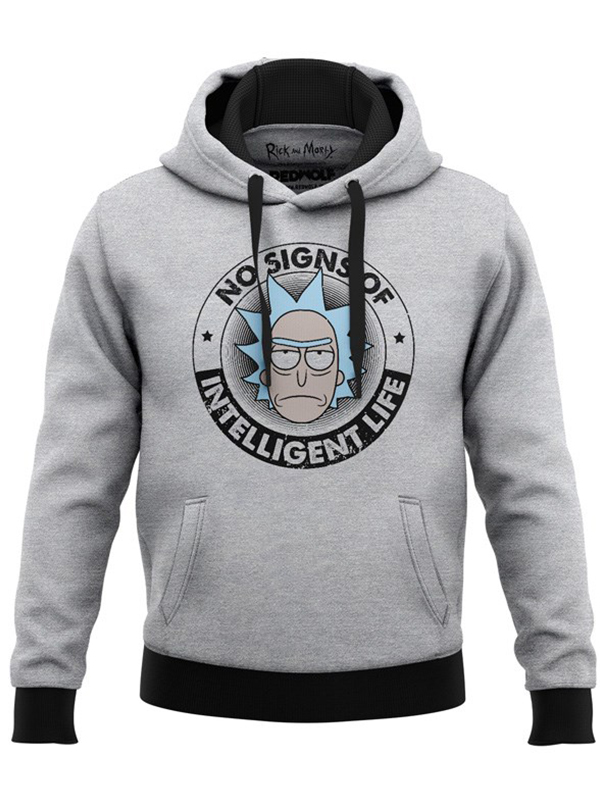 

Redwolf - Intelligent Life - Rick And Morty Official Hoodie, Heather grey