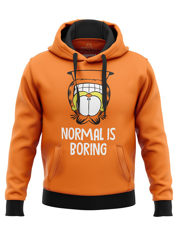 

Redwolf - Normal Is Boring - Garfield Official Hoodie, Orange