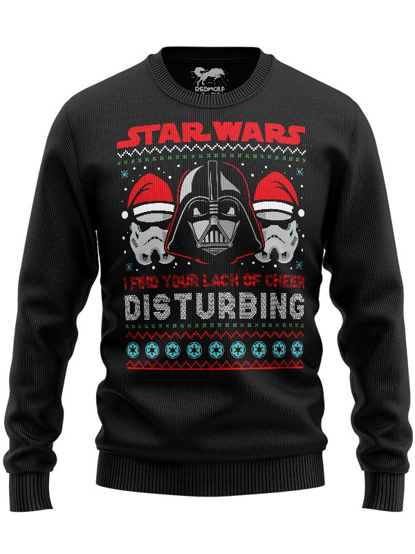 

Redwolf - Darth Vader: Lack Of Cheer (Black) - Star Wars Official Pullover