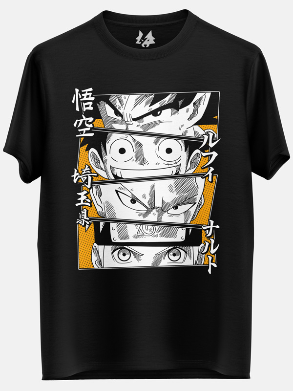 Monkey d Luffy  Anime Half Sleeve TShirts by ANTHERR