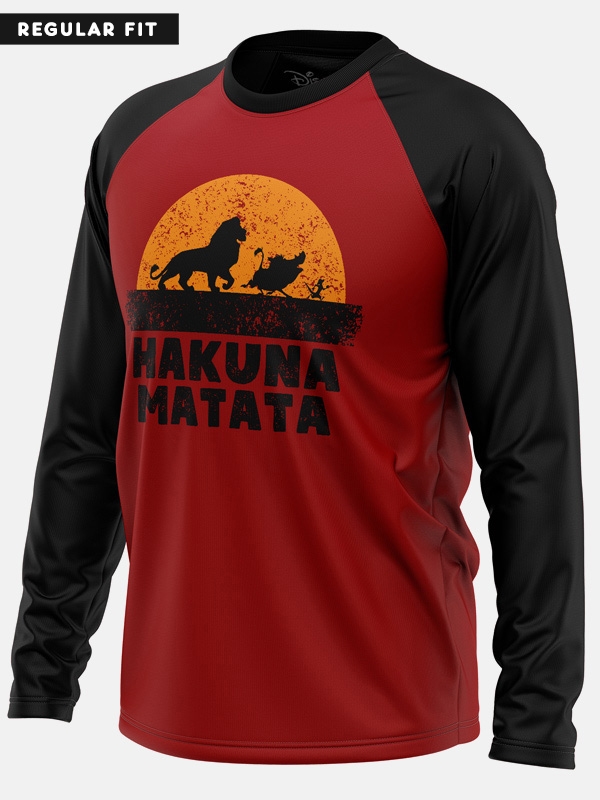 Hakuna Matata Full Sleeve T-shirt | Official Lion King Merchandise
